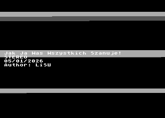 Jak ja was wszystkich szanuje!