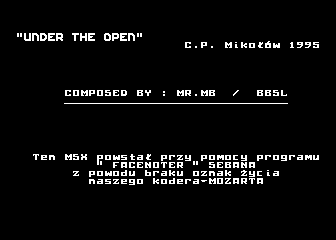 Under the Open